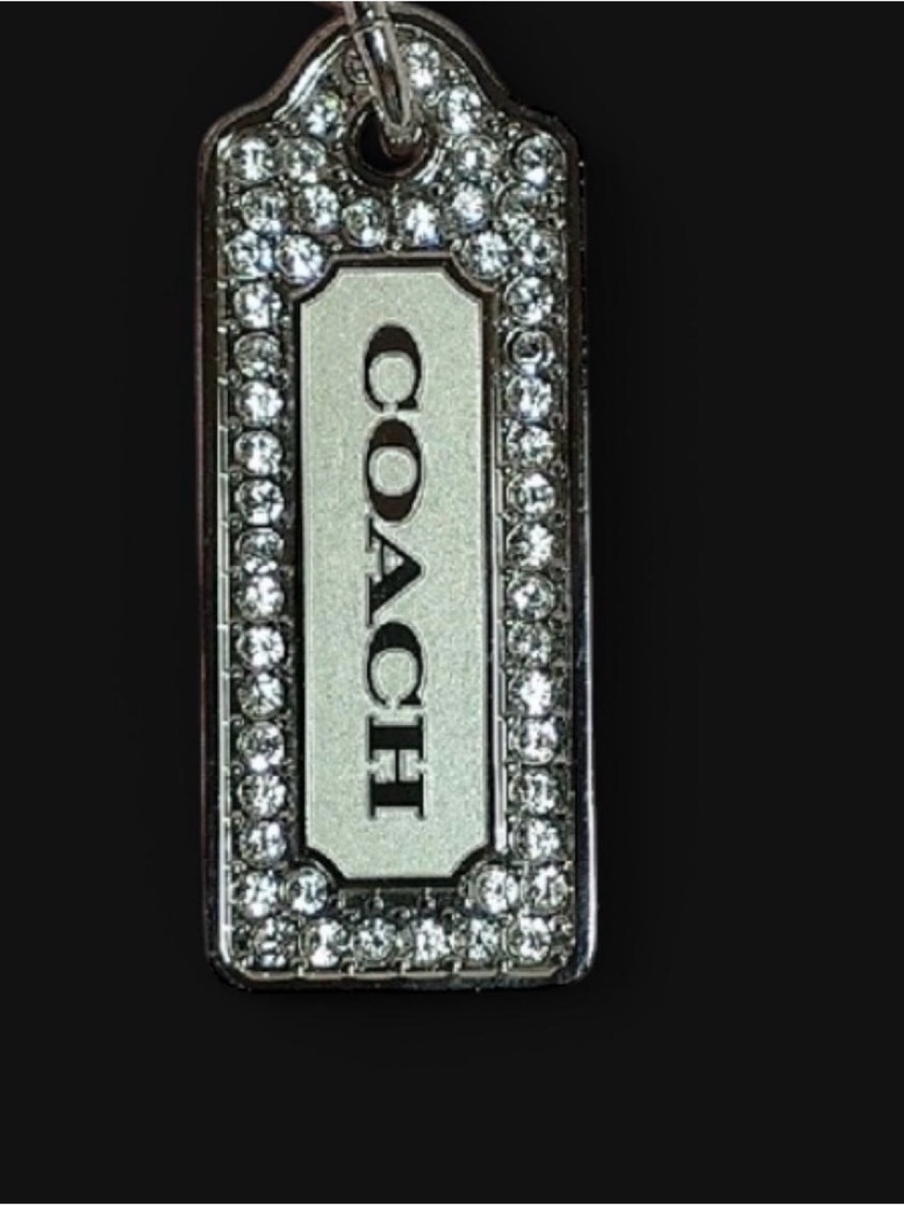 Coach Pave Crystal Hang Tag